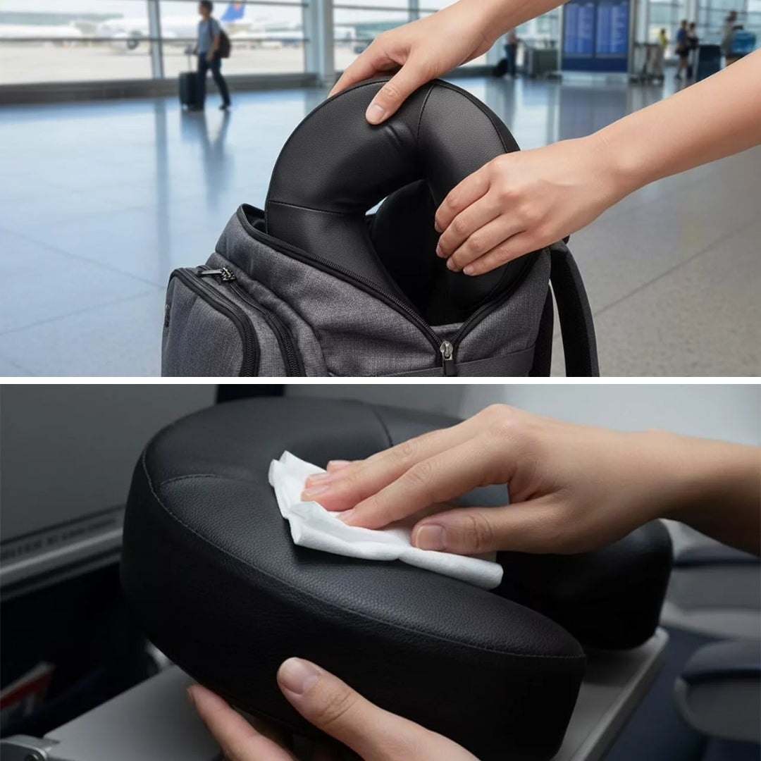Neck Pain Relief – Ergonomic U-Shape Support – Lightweight Comfort for Flights & Long Journeys Bowlift