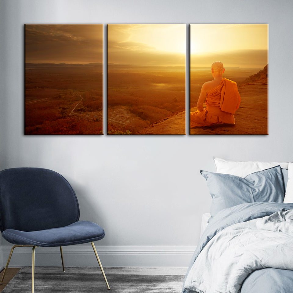 Warm Morning 3 Piece - Canvas Wall Art Painting | Bowlift