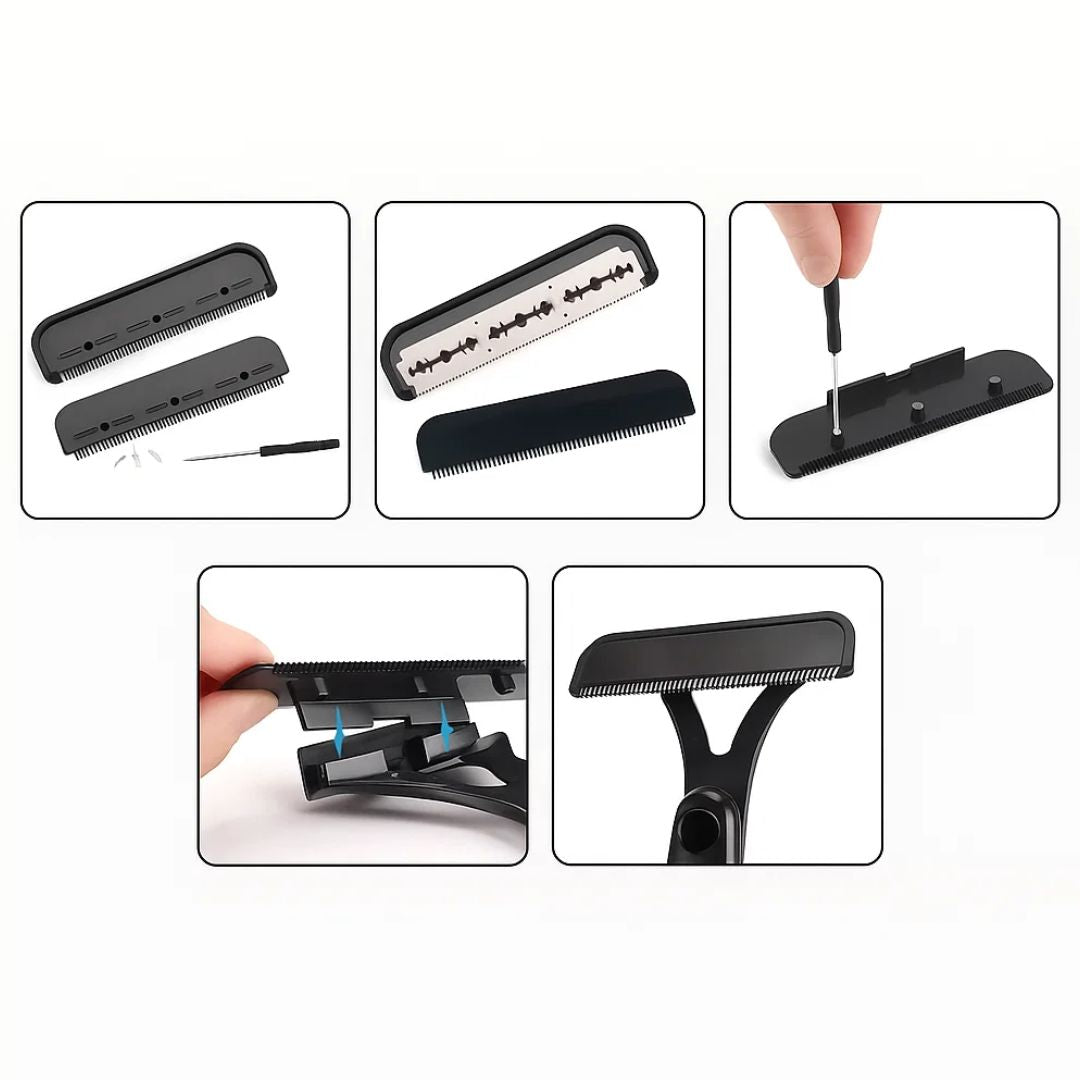Extra-Long Handle Reach – Sharp Stainless Blades – Smooth Pain-Free Shave – Effortless DIY Grooming for Men Bowlift