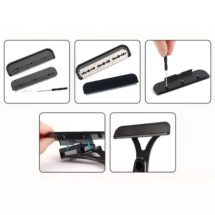 Extra-Long Handle Reach – Sharp Stainless Blades – Smooth Pain-Free Shave – Effortless DIY Grooming for Men Bowlift