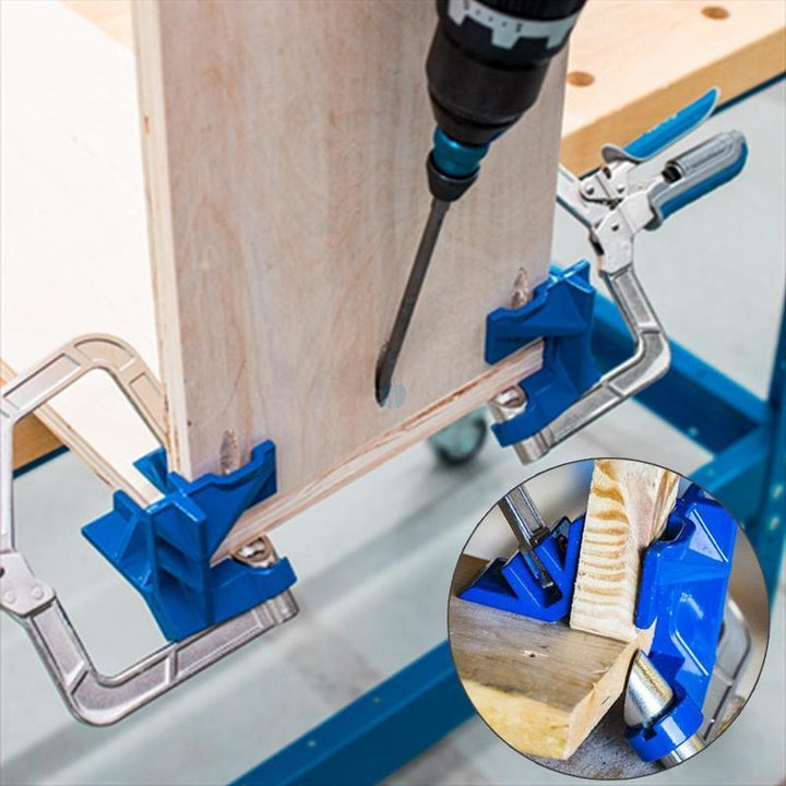 90-degree corner clamp and "T" support | Bowlift