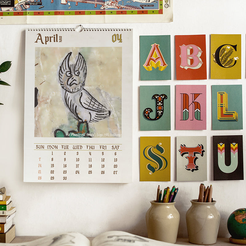 BowLift | Strange medieval owl calendar 2024