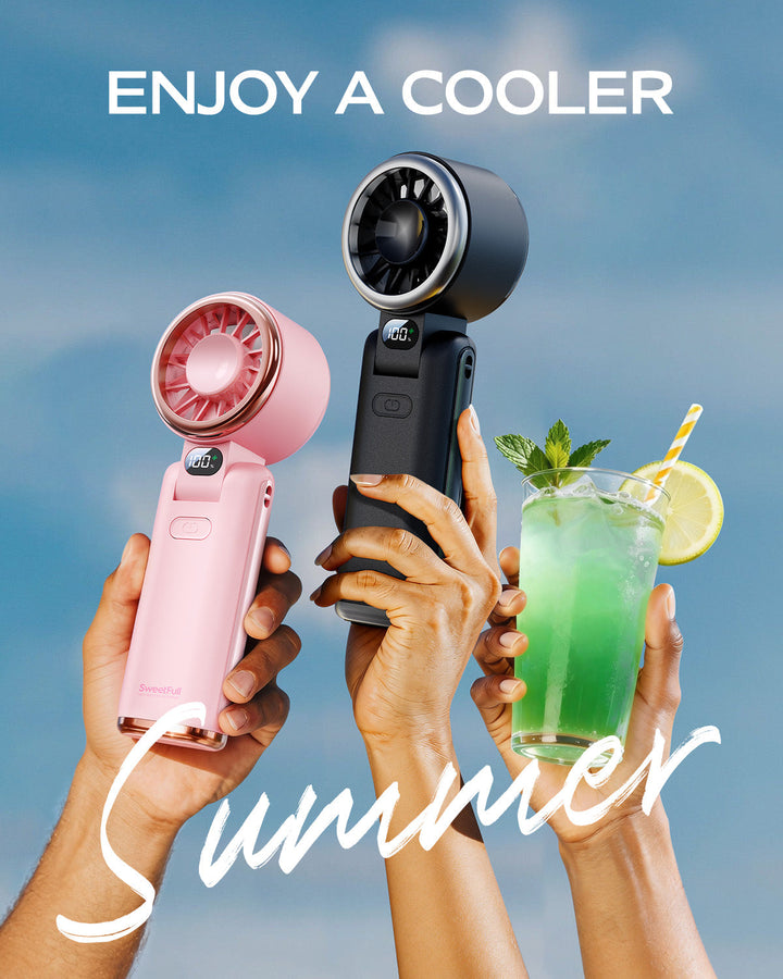 Foldable Handheld Fan - 5-Speed High-Speed Portable Fan | Bowlift