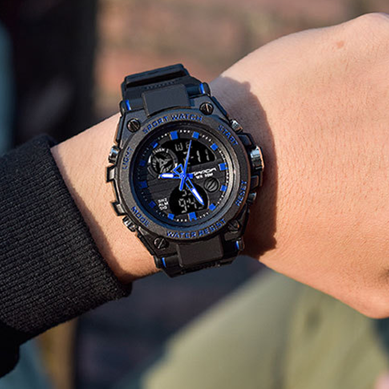 BowLift | Men's Double Display Waterproof Luminous Watch