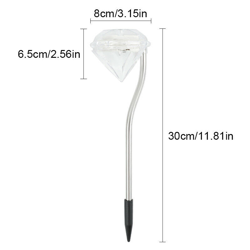 BowLift | Solar Garden Light in Diamond Shape – LED Lamps for Outdoor Decoration and Lighting