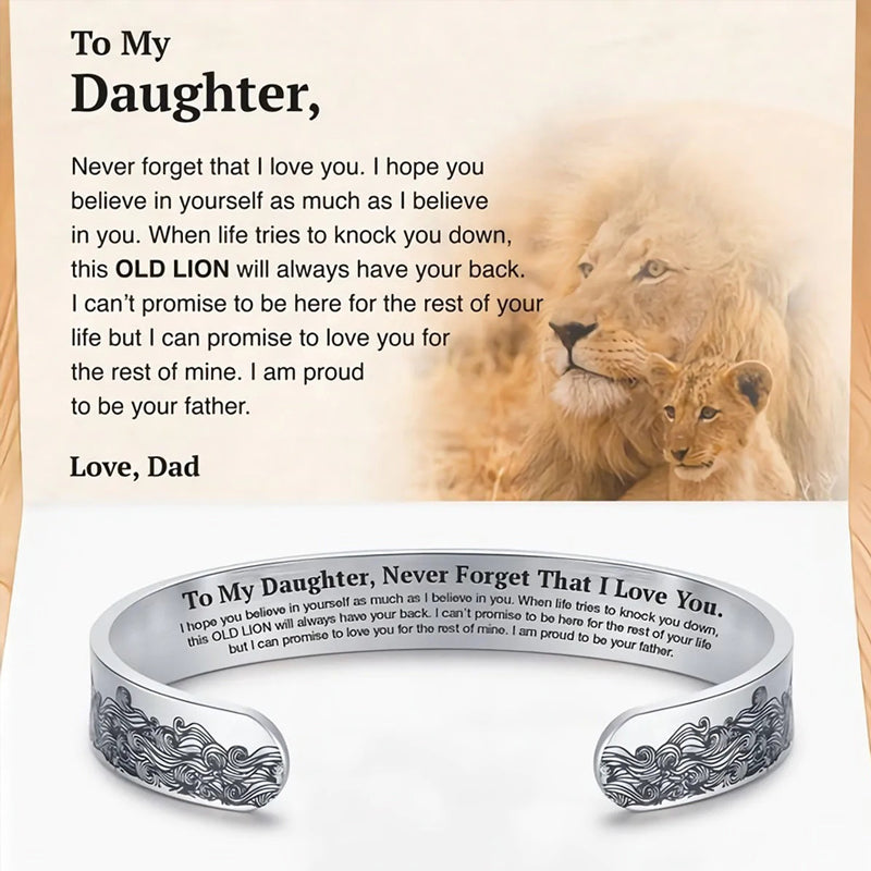 BowLift | To My Daughter Proud of You Love Dad Bracelet