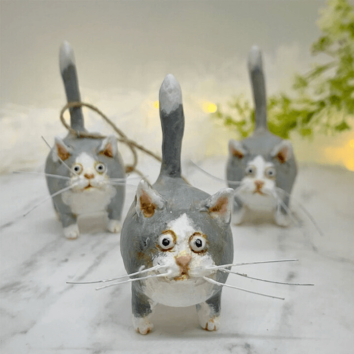 BowLift | Unique Handmade Cat Christmas Ornament - Purrfect Holiday Hangers