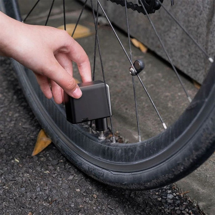 BowLift | Ultra-Compact Mini Electric Bicycle Pump with Type-C Rechargeable Battery – Fits Schrader & Presta Valves