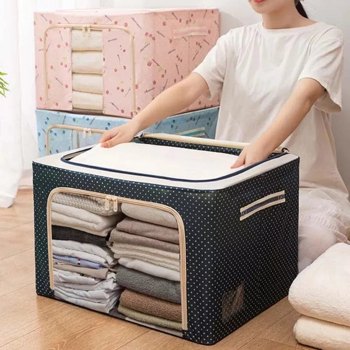 Folding Storage Box For Clothes - 55 Ltr Bowlift