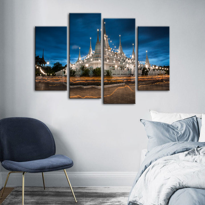 Shining Palace 4 Piece - Canvas Wall Art Painting | Bowlift