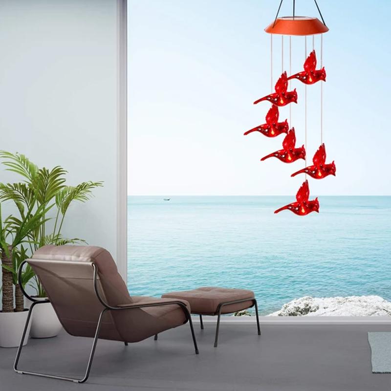 BowLift | Red Bird Wind Chime Light