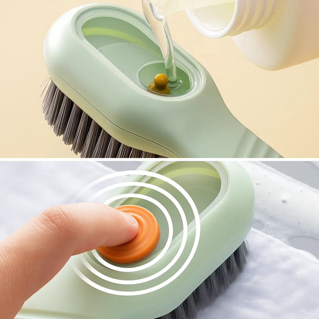 Built-in Soap Dispenser – Soft Non-Scratch Bristles – Quick Shoe Cleaning – Protects Delicate Materials Bowlift