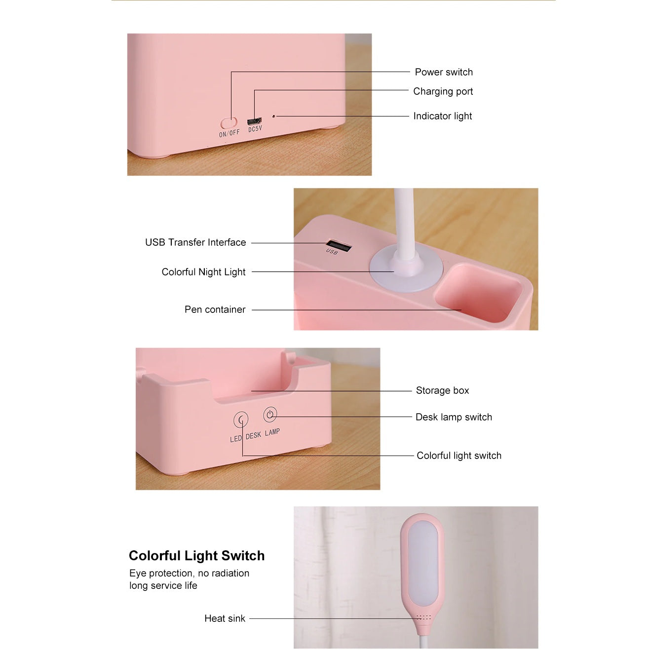 BowLift | Desk lamp with phone holder