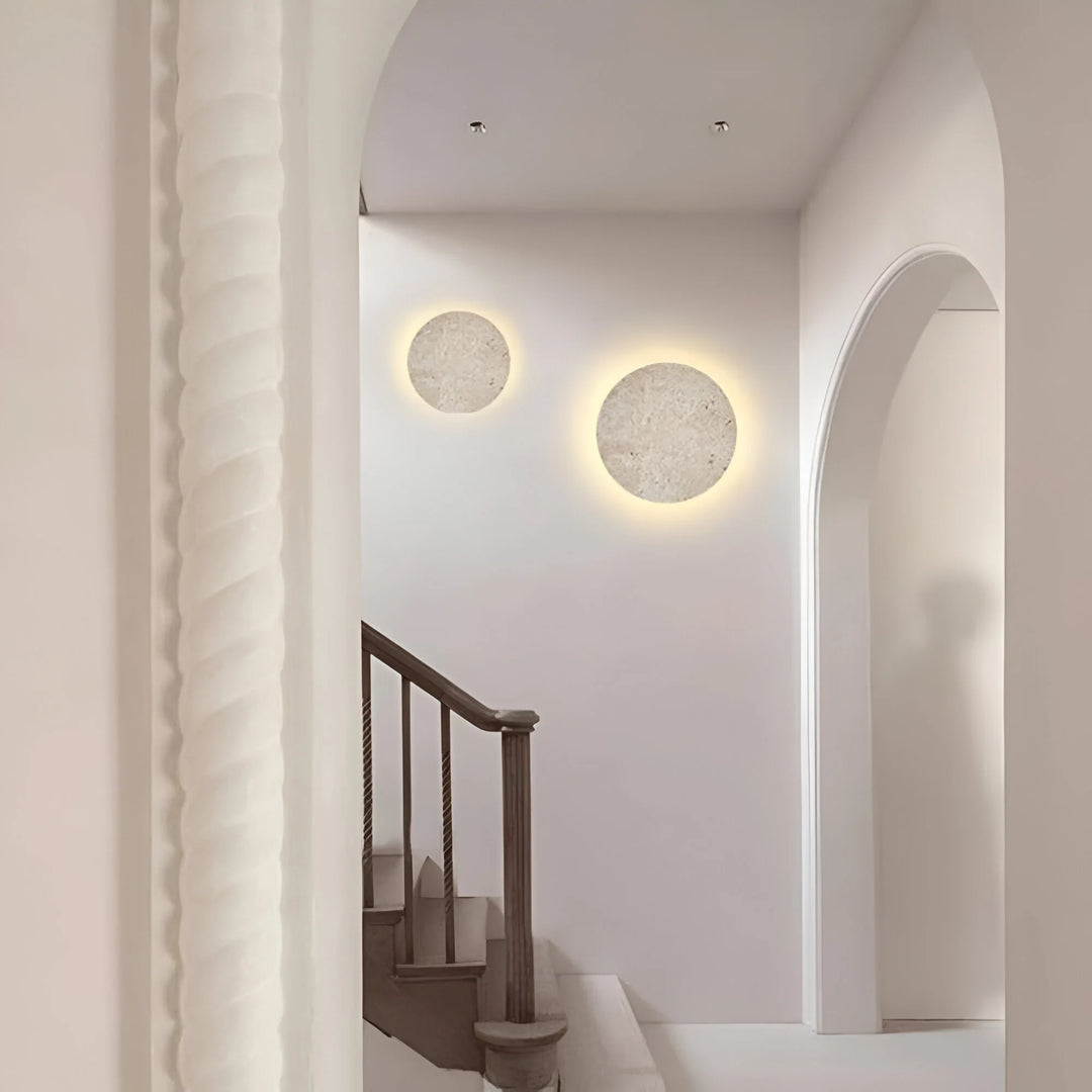 TerraLume – Round Stone Wall Light