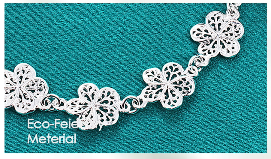 Elegant Silver Filigree Bracelet with Unique Links Bowlift