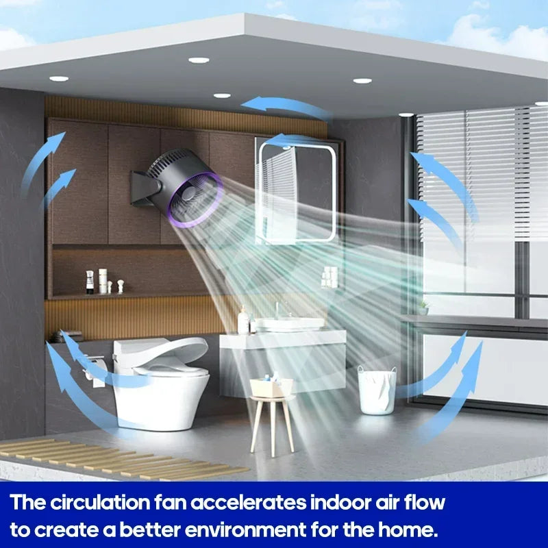 Wireless Portable Quiet Fan Circulator Air Cooler | Bowlift
