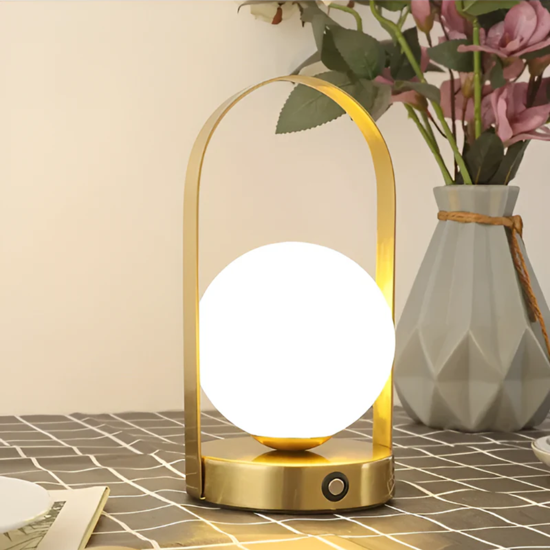 AuraLicht Wireless Table Lamp – Rechargeable & Stainless Steel Design Lamp | Bowlift