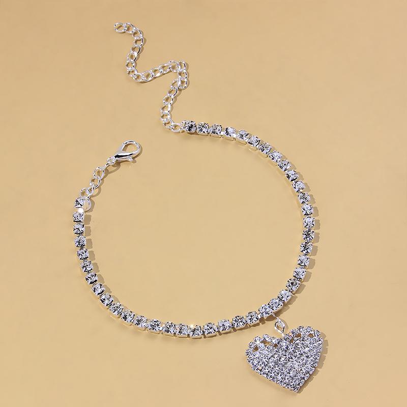 BowLift | Fashion Heart Rhinestone Anklet