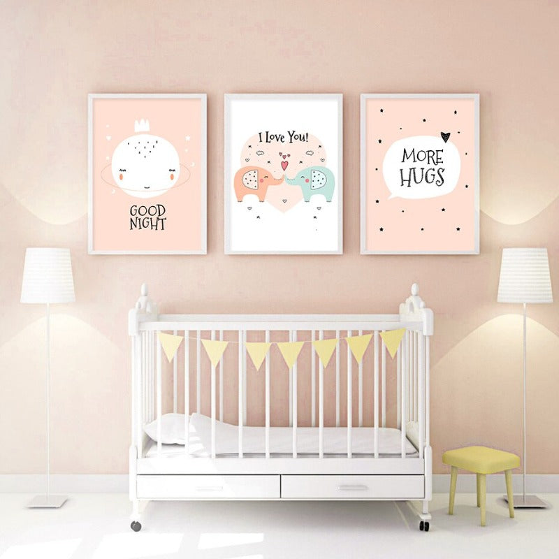 Sweet Cartoon - Canvas Wall Art Painting | Bowlift