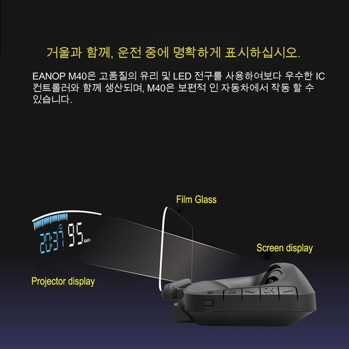 BowLift | Car Speed Projector - Windshield Speedometer