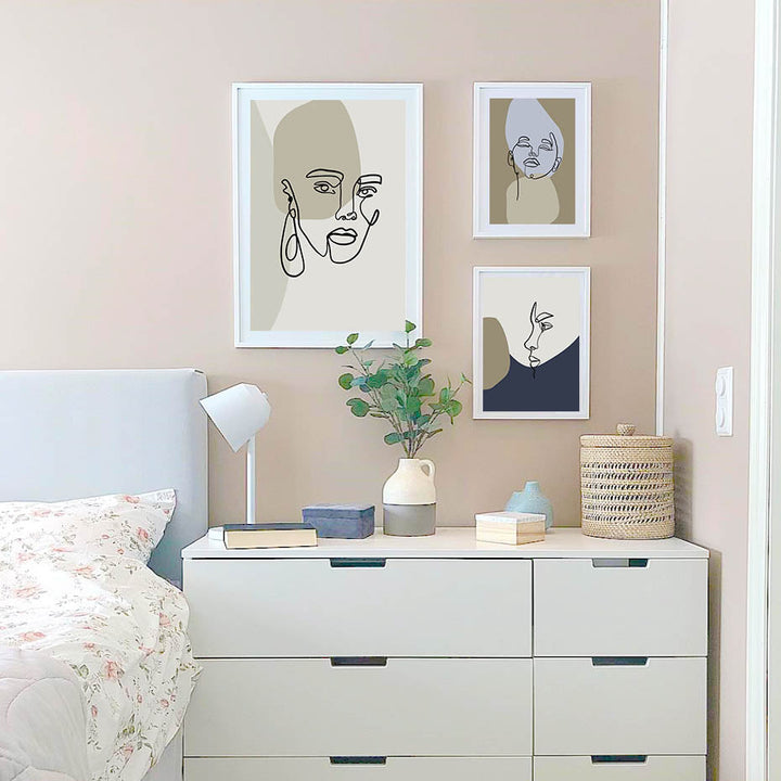 Line Graphic Art - Canvas Wall Art Painting | Bowlift