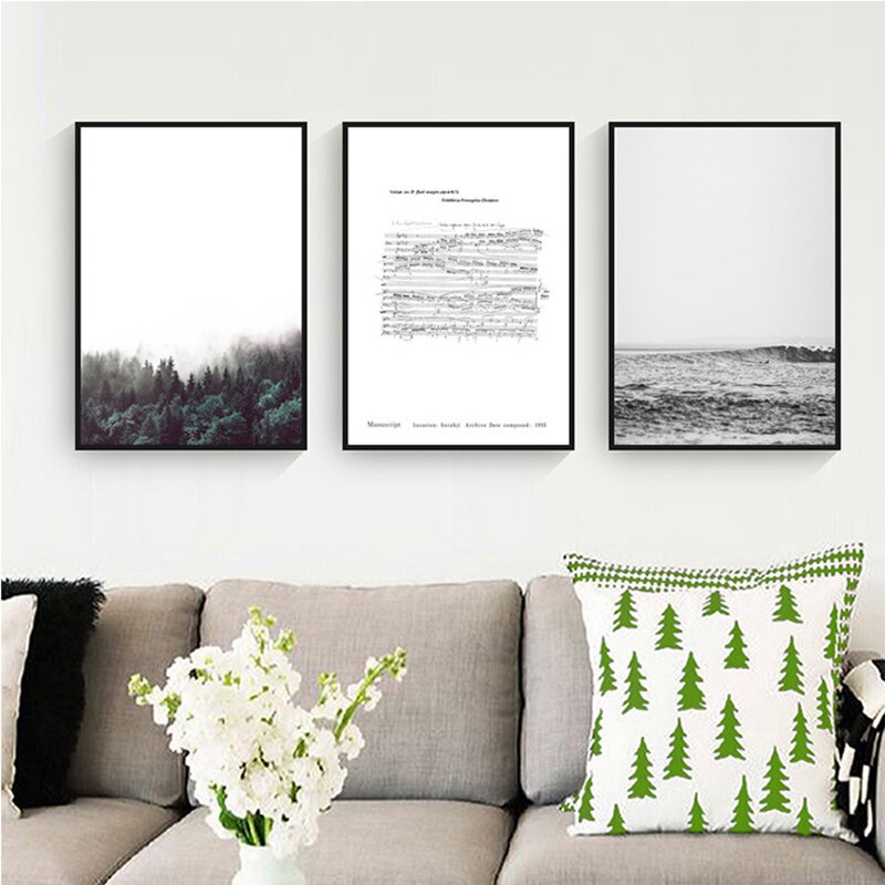 Chopin Writing Seaside Forest - Canvas Wall Art Painting | Bowlift