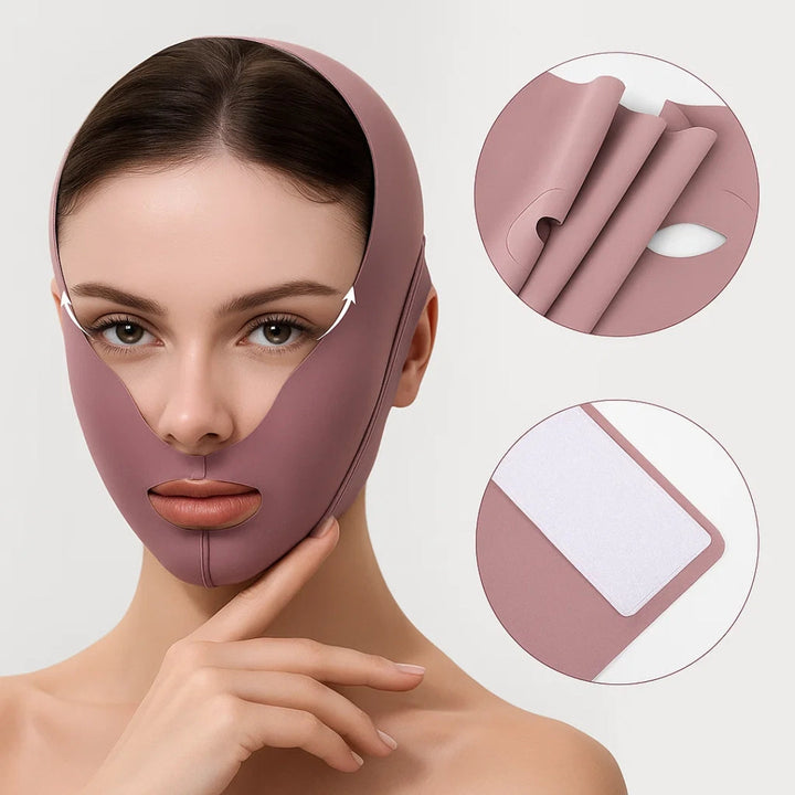 Jawline Sculpting – Breathable Stretch Fabric – Lifts Sagging Skin – Firms and Defines V-Line Face Bowlift