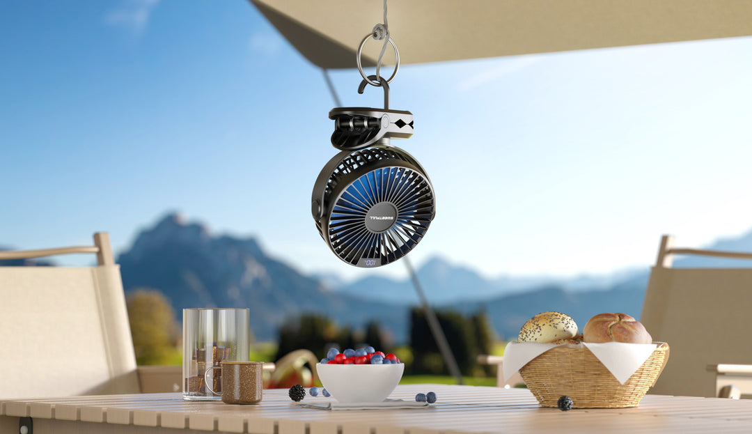 Portable Clip on Fan - Battery Operated Stroller Fan | Bowlift