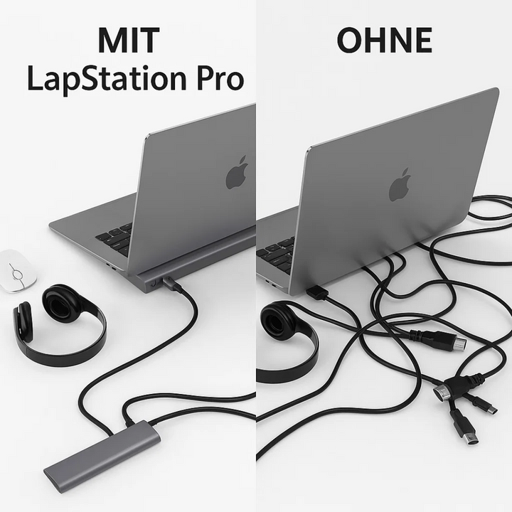 BowLift | LapStation Pro – 11-in-1 USB-C Laptop Docking Station with HDMI, Ethernet & SD Card Ports