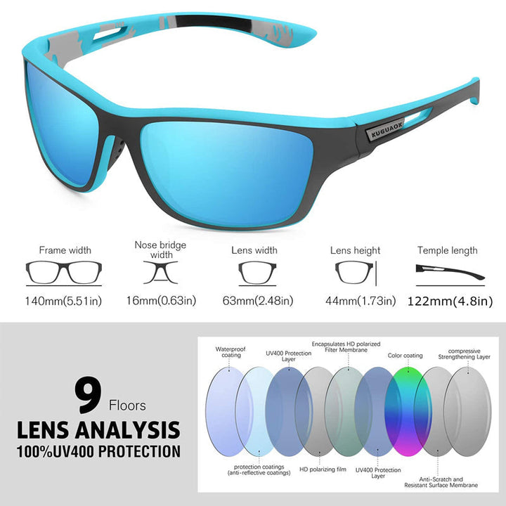 BowLift | Outdoor Sport Sunglasses with Anti-Glare Polarized Lens