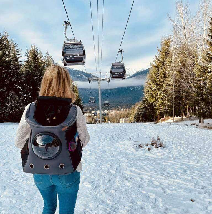 BowLift | Spacious View Cat Backpack – Comfortable Pet Carrier with Bubble Window