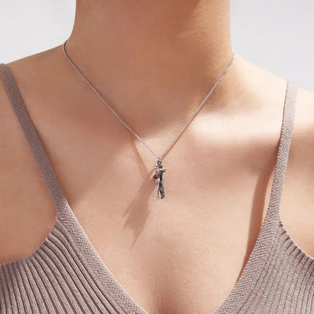 BowLift | Romantic Hugging Necklace Pendant for Couples