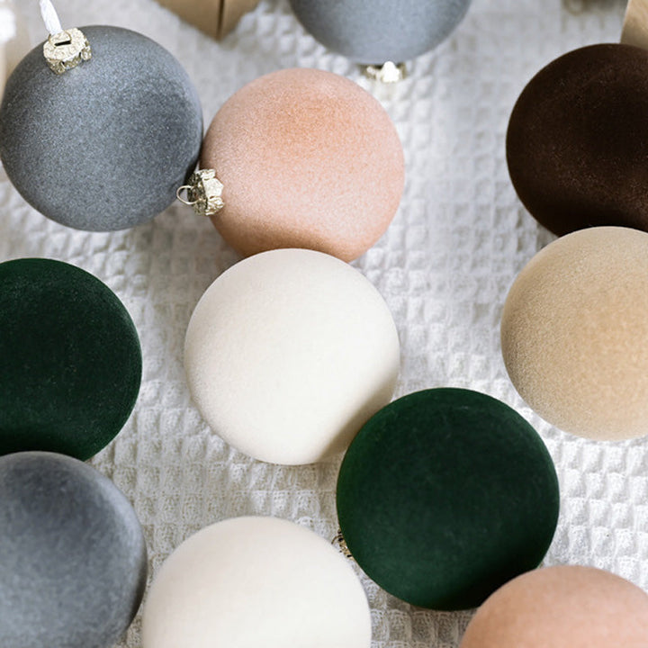 BowLift | Velvet Christmas Ornaments. 12 pcs