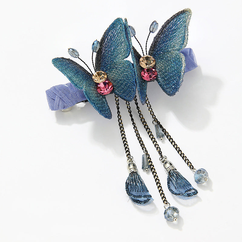 BowLift | Temperament Butterfly Rhinestone Tassel Hair Clip