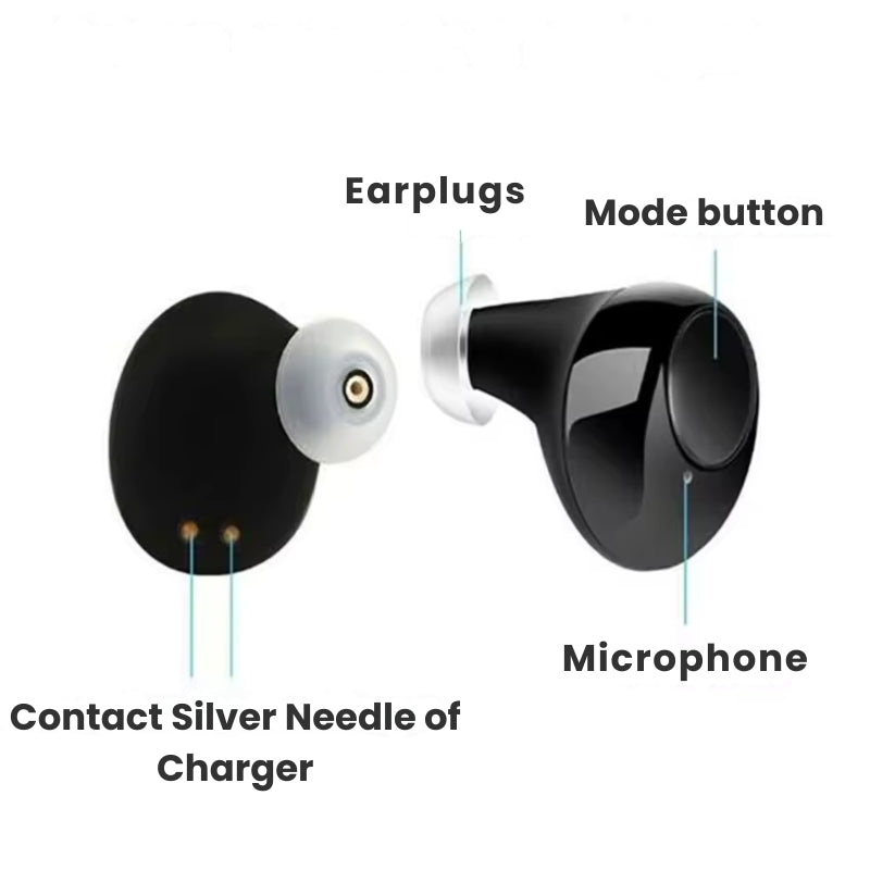 BowLift | Rechargeable ITC Invisible Hearing Aid | Hidden Sound Amplifiers for Clear Hearing