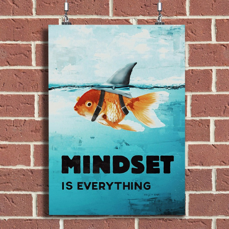 Mindset Is Everything - Canvas Wall Art Painting | Bowlift