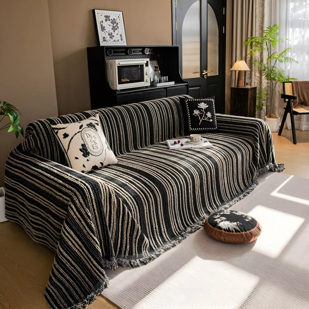 BowLift | Regal Stripes Chenille Sofa Cover