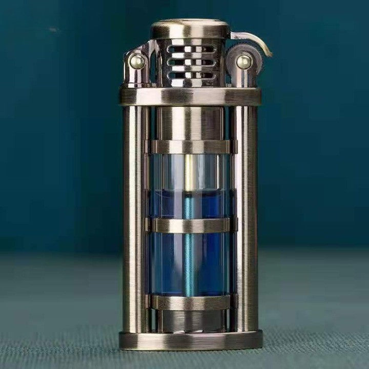 Transparent Windproof Metal Kerosene Flame Fusion Lighter | Bowlift