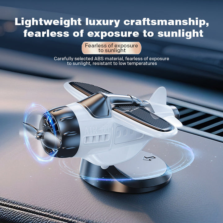 BowLift | Solar powered airplane shaped car ornaments