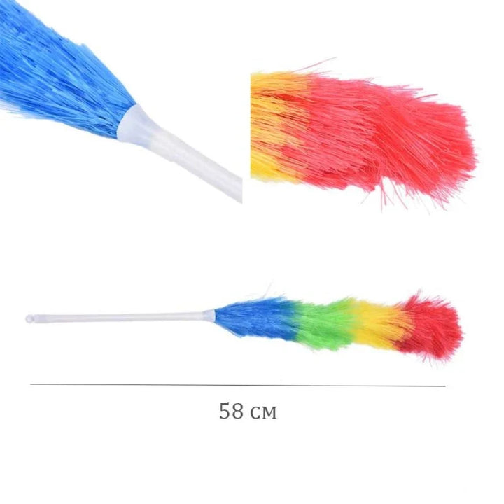 Soft Cleaning Duster With Plastic Handle Bowlift