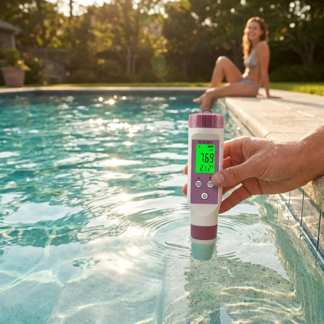 BowLift | Digital Pool Tester – Measuring device for pH and chlorine for easy pH measurement in pool water