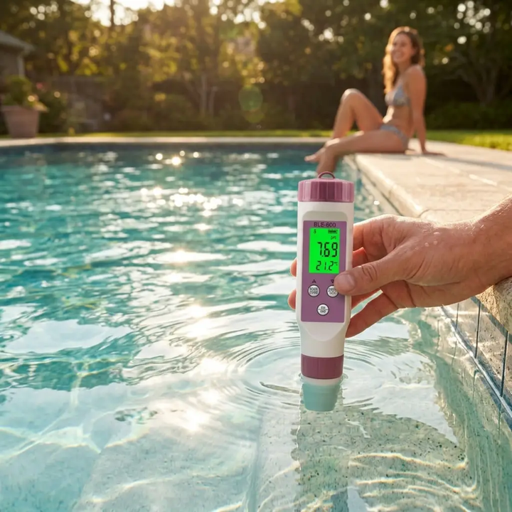BowLift | Digital Pool Tester – Measuring device for pH and chlorine for easy pH measurement in pool water