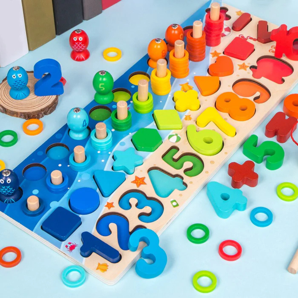 BowLift | Educational Wooden Toys Montessori Puzzle Board