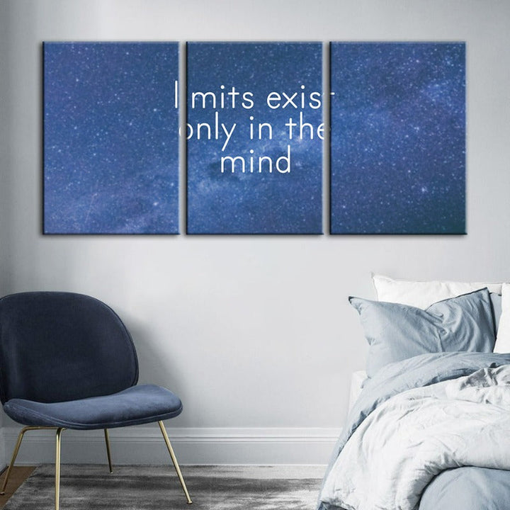 Galaxy Motivation-Canvas Wall Art Painting 3 Pieces | Bowlift