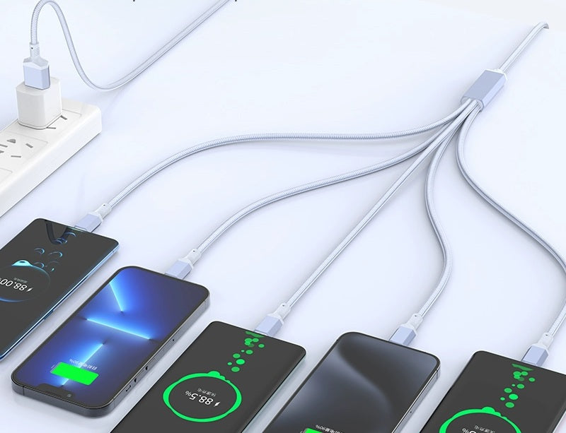 BowLift | 100W Fast-Charge 5-in-1 Data Cable- Power Up