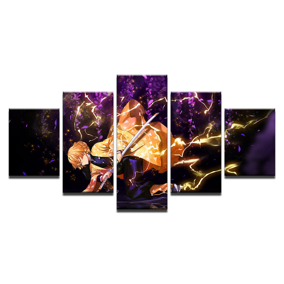 Samurai Master 5 Piece - Canvas Wall Art Painting | Bowlift