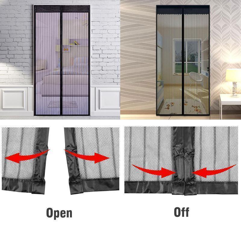 BowLift | Magnetic fly screen door with full frame Velcro closure