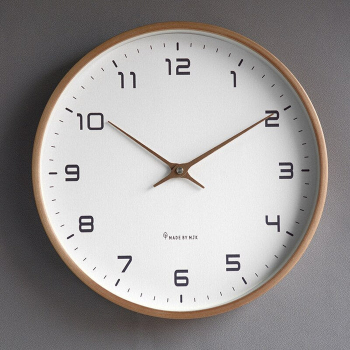 NordicTimber - Sturdy Wooden Wall Clock for Your Interior Bowlift