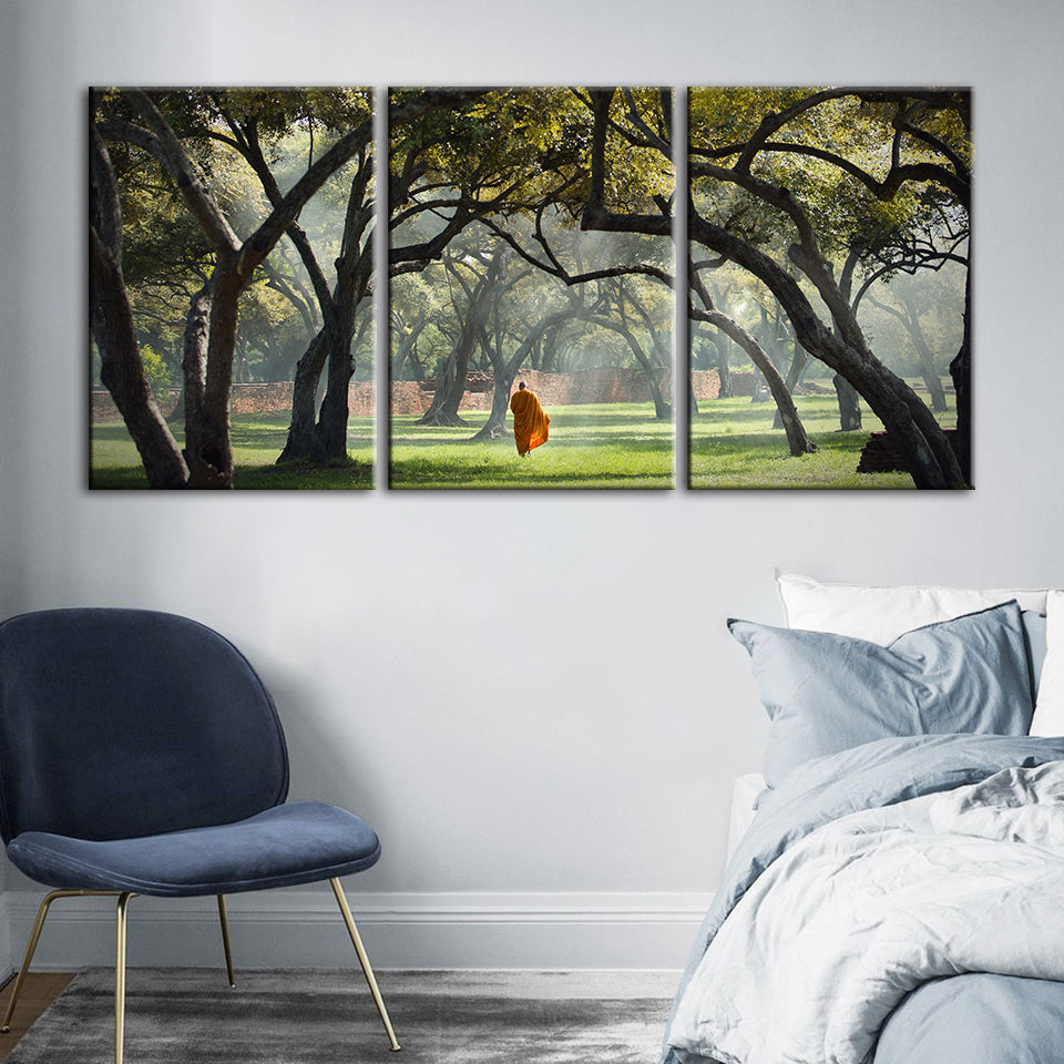 Walk The Earth 3 Piece - Canvas Wall Art Painting | Bowlift