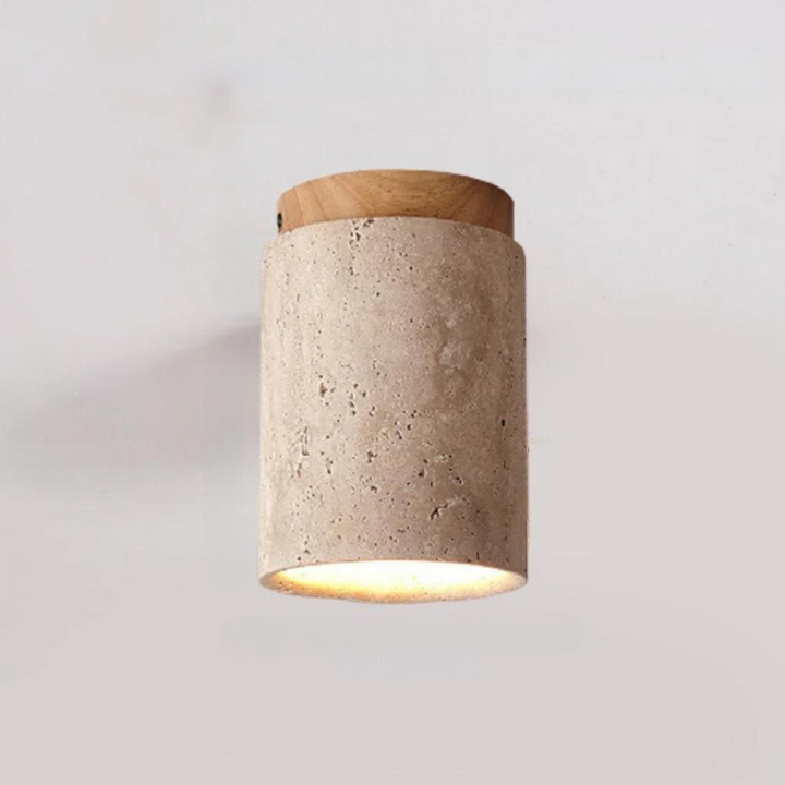 BowLift | ÉclatPierre – Elegant Travertine Recessed LED Light